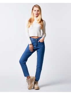 Отзыв на Женские зауженные черные утеплённые джинсы skinny с высокой посадкой для подростков