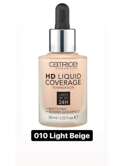 Отзыв на Жидкая тональная основа для лица HD Liquid Coverage Foundation, стойкая Light Beige CYBER MONDAY