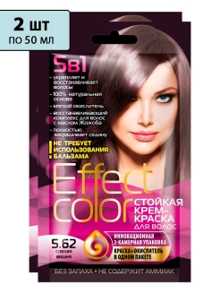 Отзыв на Крем-краска для волос стойкая серии Effect Сolor, натуральная основа, без аммиака, 2шт. по 50мл
