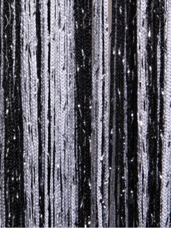 Отзыв на Тюль Нитяные Шторы лапша «Кисея радуга люрекс» в дверной проем 1 метр х 2 метра