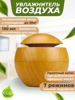 Отзыв на Увлажнитель воздуха ультразвуковой с подсветкой, арома диффузор мини портативный для квартиры, дома,