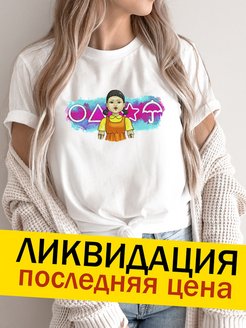 Отзыв на Футболка оверсайз белая с принтом корги
