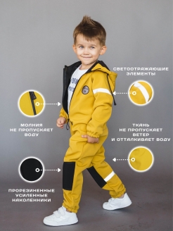 Отзыв на Весенний демисезонный детский мембранный комбинезон софтшелл softshell на мальчика и на девочку