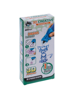 Отзыв на Ручка 3d детская, цвет синий (8801-1B: FITFUN TOYS)