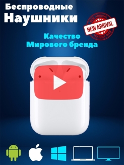 Отзыв на Наушники беспроводные Airpods 2 для телефона Apple iPhone(для Айфона),Xiaomi,телевизора,с микрофоном