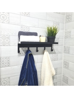 Отзыв на Полка с Вешалкой Loft Gabanа  -1 шт Крючок настенный / Крючки для ванной, кухни, прихожей