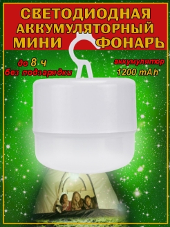 Отзыв на Фонарь кемпинговый / светильник подвесной уличный на солнечных батареях для похода / аккумуляторный