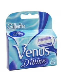 Отзыв на GILLETTE/ Сменные Кассеты Для Женской Бритвы Venus Divine, 2 шт., с 3 лезвиями для гладкого бритья