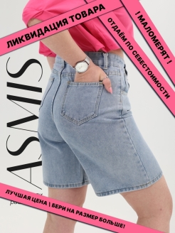 Отзыв на Шорты женские джинсовые летние бермуды клеш короткие удлиненные с высокой посадкой до колена лёгкие