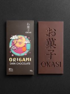 Отзыв на Темный шоколад Окаси Origami, плитка, 80г.