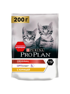 Отзыв на Сухой корм Pro Plan для котят до года, с высоким содержанием курицы, 200 г