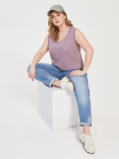 Отзыв на Топ женский /Майка спортивная /Plus size /Женская майка /Футболка больших размеров