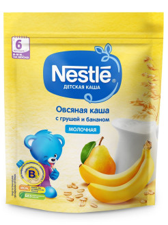 Отзыв на Каша Молочная овсяная с грушей и бананом с бифидобактериями BL с 6 месяцев, 220г