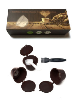 Распродажа Многоразовые капсулы для кофемашины Nescafe Dolce Gusto, 3 шт.
В одной пачке три многоразовые капсулы для кофемашины Nescafe Dolce Gusto, мерная ложечка, щетка для очистки капсул