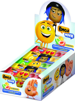 Отзыв на Жевательные конфеты  EMOJII GOOD Фрукт с начинкой 30 шт по 15г.