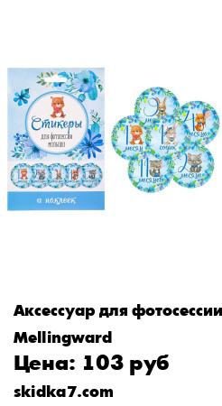 Распродажа Наклейки для фотосессий "Зверята", 12 наклеек